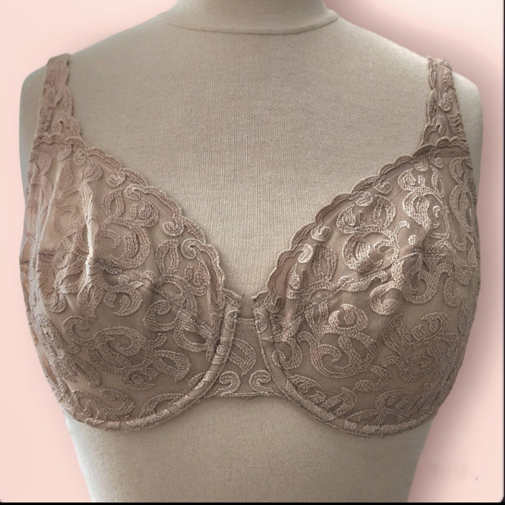 Wacoal 85199 34DD Beige Women's Arabesque Underwire Bra
